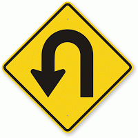 Learn what is a U-turn sign.
